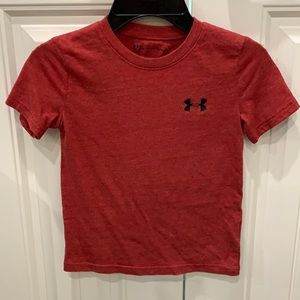 Red Boys Under Armour T Shirt